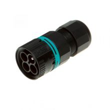 Wtyczka złączki 3 torowej IP68 średnica kabla d7-12mm złącze liniowe mini